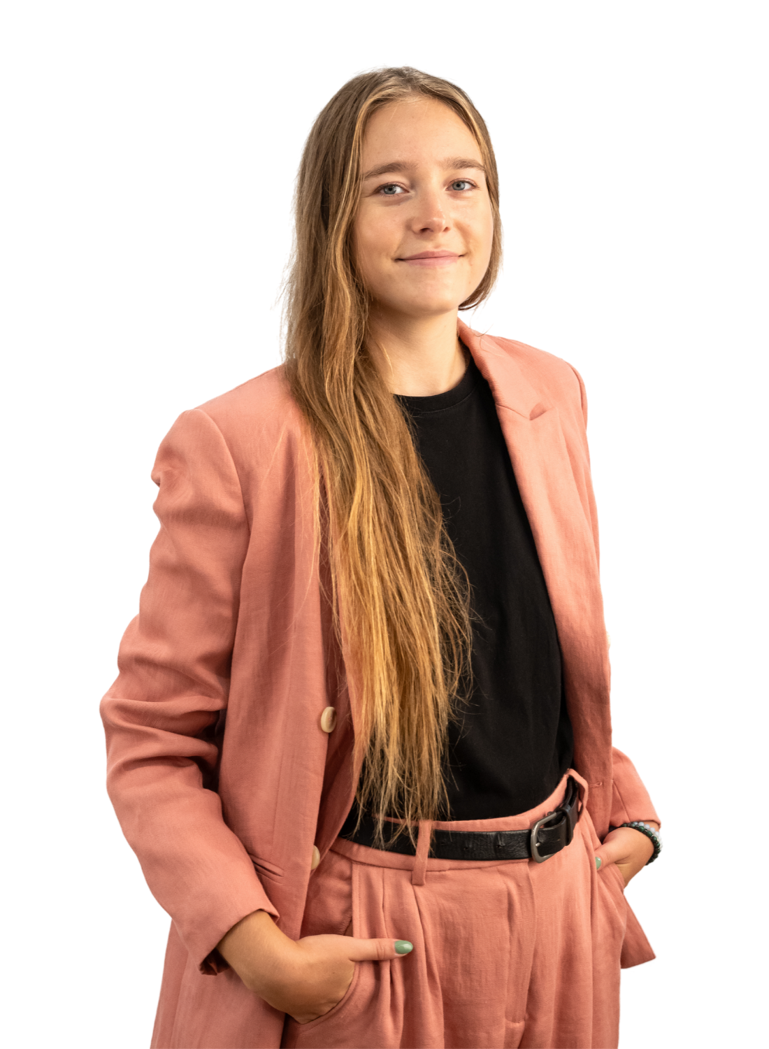 Paulina Powolny smiling confidently, Co-founder of Gozo Online Marketing, expert in websites and funnels.